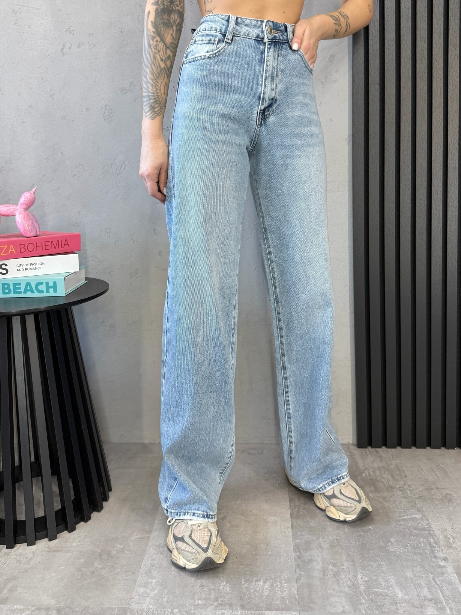 Šviesus džinsai ‘Wide leg’ - MASIM - Džinsai