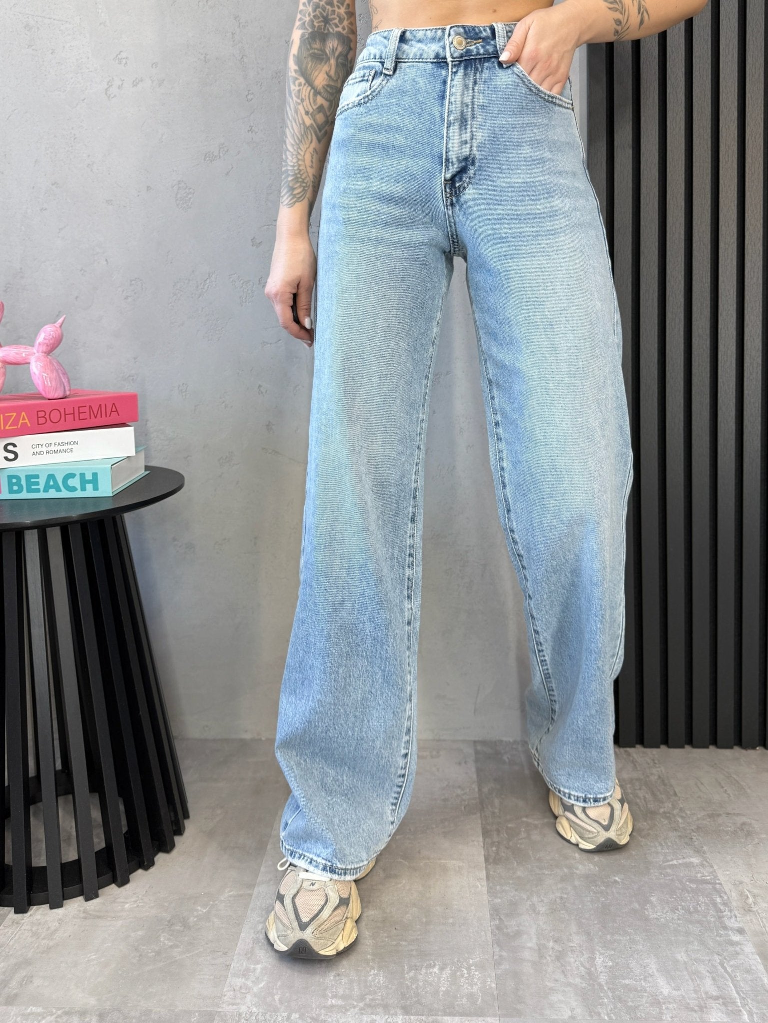 Šviesus džinsai ‘Wide leg’ - MASIM - Džinsai